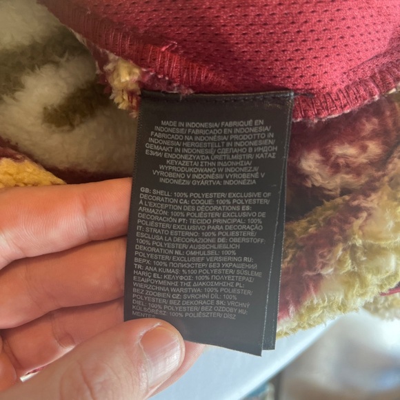 North Face Size M Fair Isle Fleece Campshire Hoodie Jacket Coat NWT $160 - Picture 9 of 12